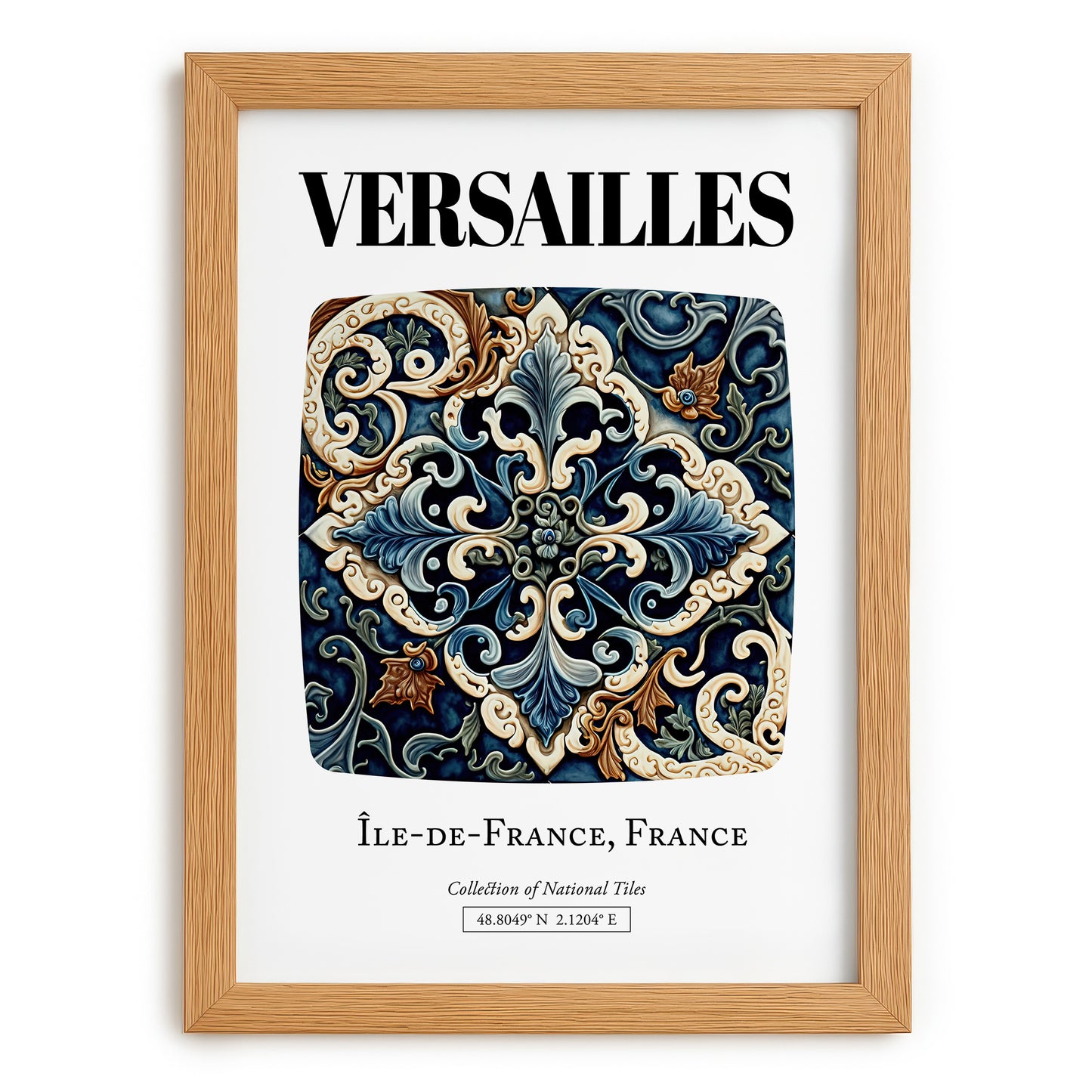 Versailles, France – Travel Print, set in oak frame