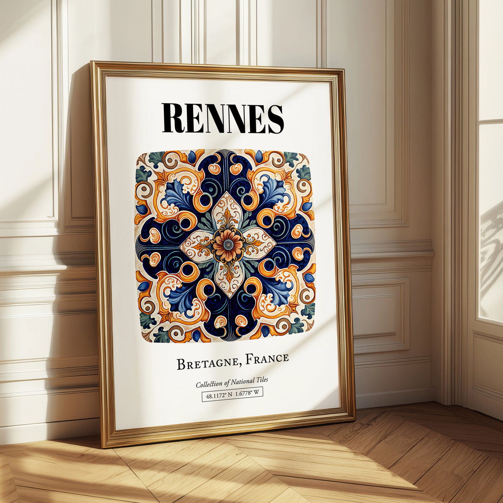 Rennes, France – National Pride Wall Decor, styled in a charming Paris street view