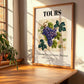 Tours, France – Cityscape Wall Art, clean layout with no caption