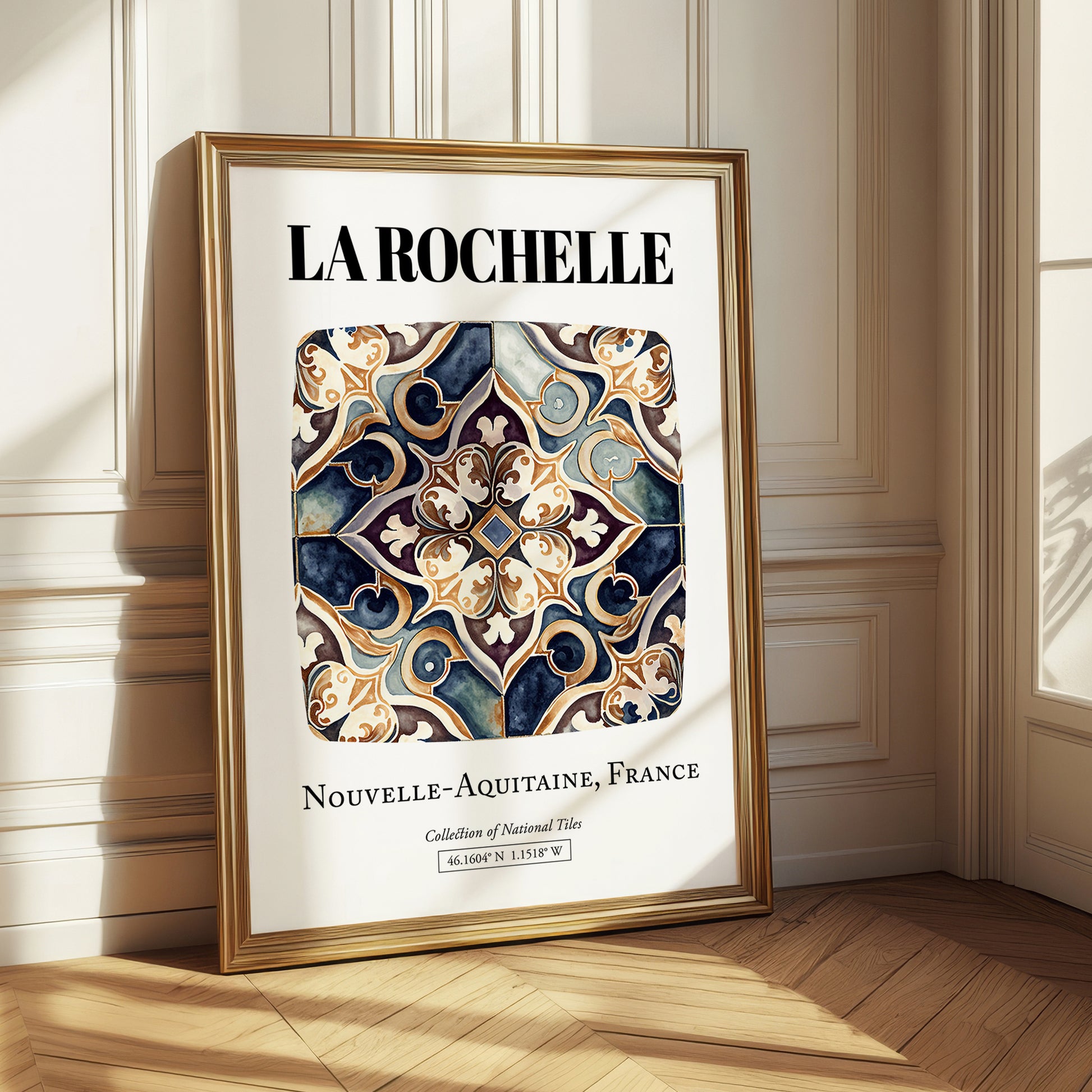 La Rochelle, France – Historic Cities Art Print, styled in a charming Paris street view