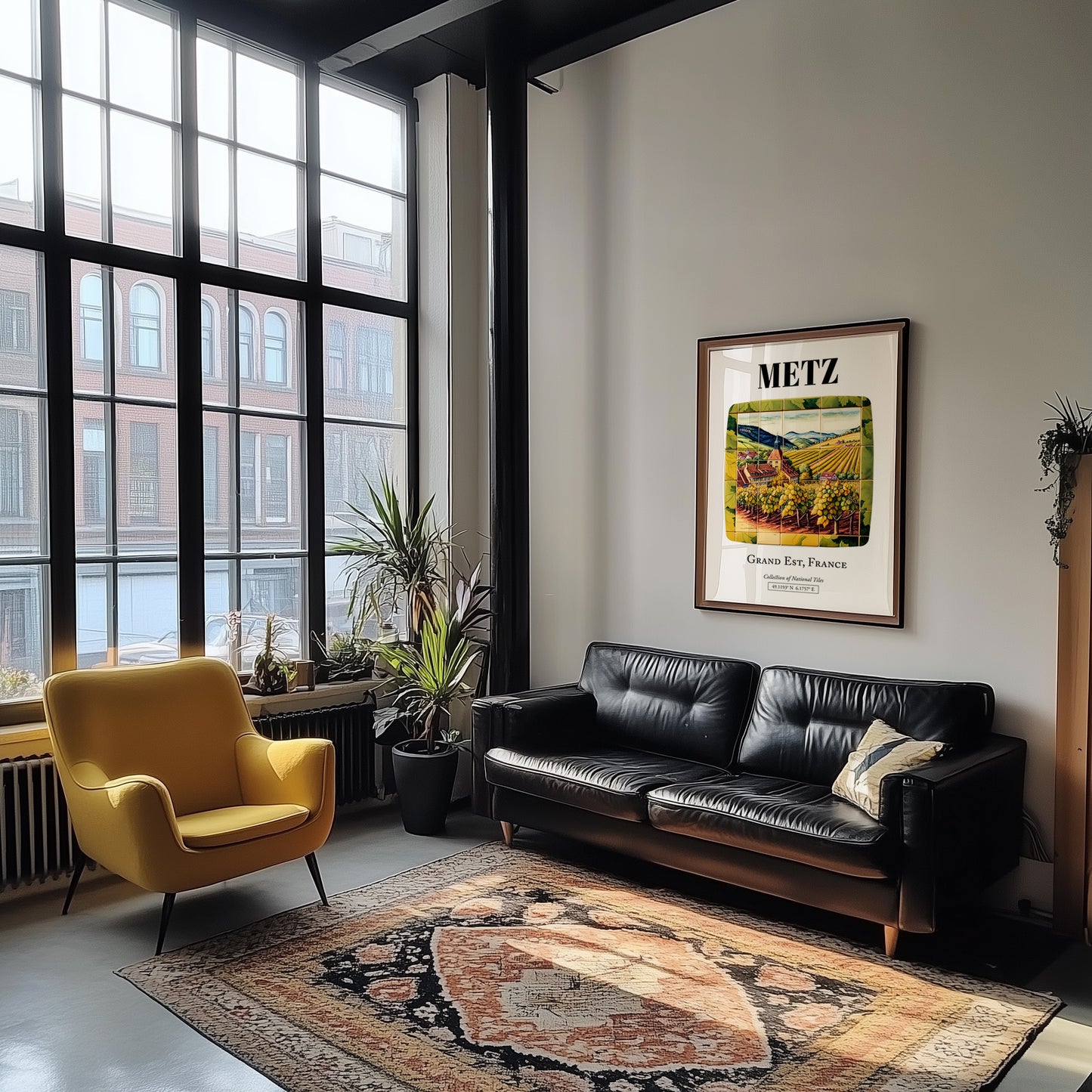 Metz, France – Travel Wall Art, unframed on coastal sand