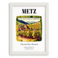 Metz, France – Travel Wall Art, placed in minimal white frame