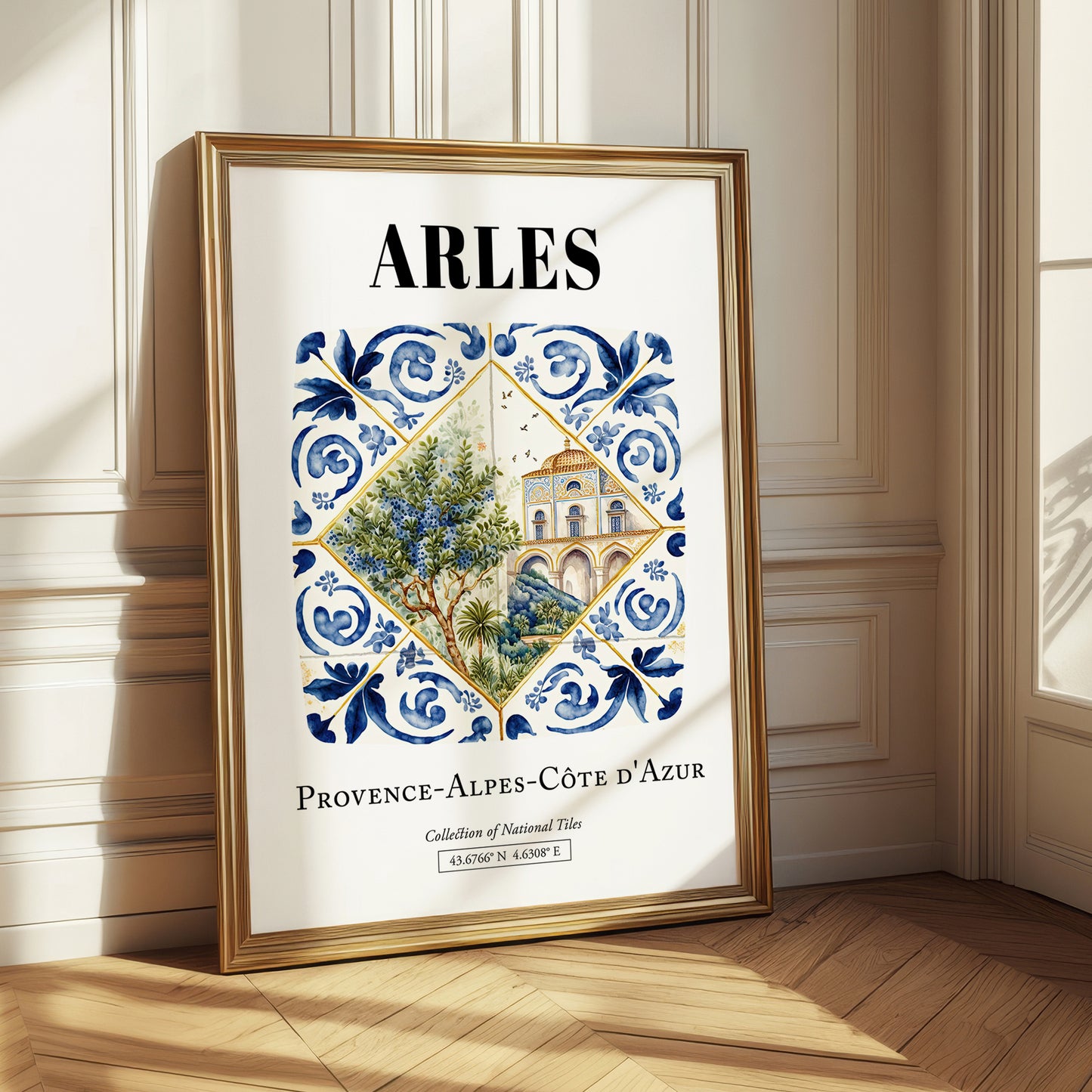 Arles, France – Travel Poster, styled in a charming Paris street view