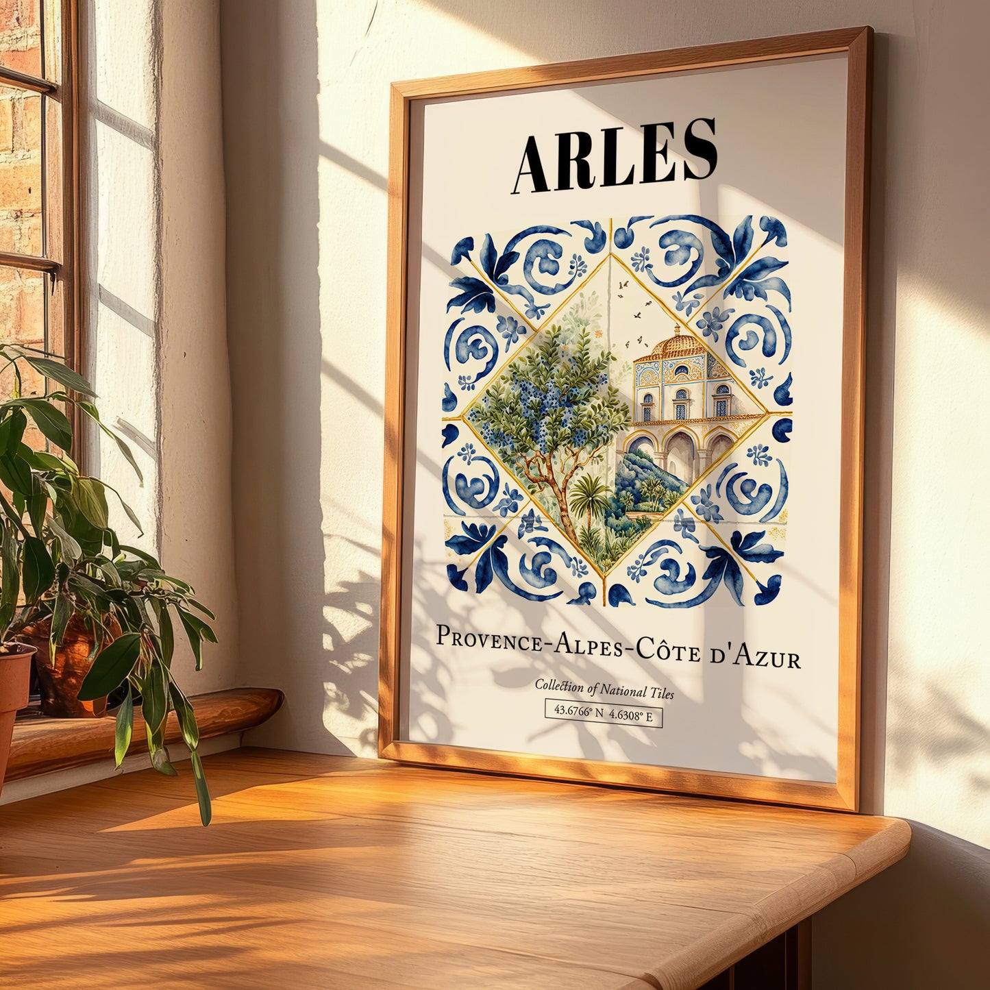 Arles, France – Travel Poster, clean layout with no caption