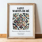 Saint-martin-de-ré, France – World Travel Art, in wooden frame leaning on the floor