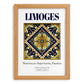 Limoges, France – Tourist Destination Poster, set in oak frame