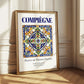 Compiègne, France – Vintage Travel Poster, styled in a charming Paris street view