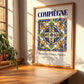 Compiègne, France – Vintage Travel Poster, clean layout with no caption