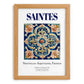 Saintes, France – Travel Poster, set in oak frame