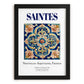 Saintes, France – Travel Poster, in sleek black frame
