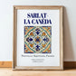 Sarlat-la-Canéda, France – Travel Print, in wooden frame leaning on the floor