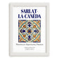 Sarlat-la-Canéda, France – Travel Print, placed in minimal white frame