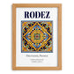 Rodez, France – Travel Print, set in oak frame
