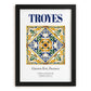 Troyes, France – Travel Print, in sleek black frame