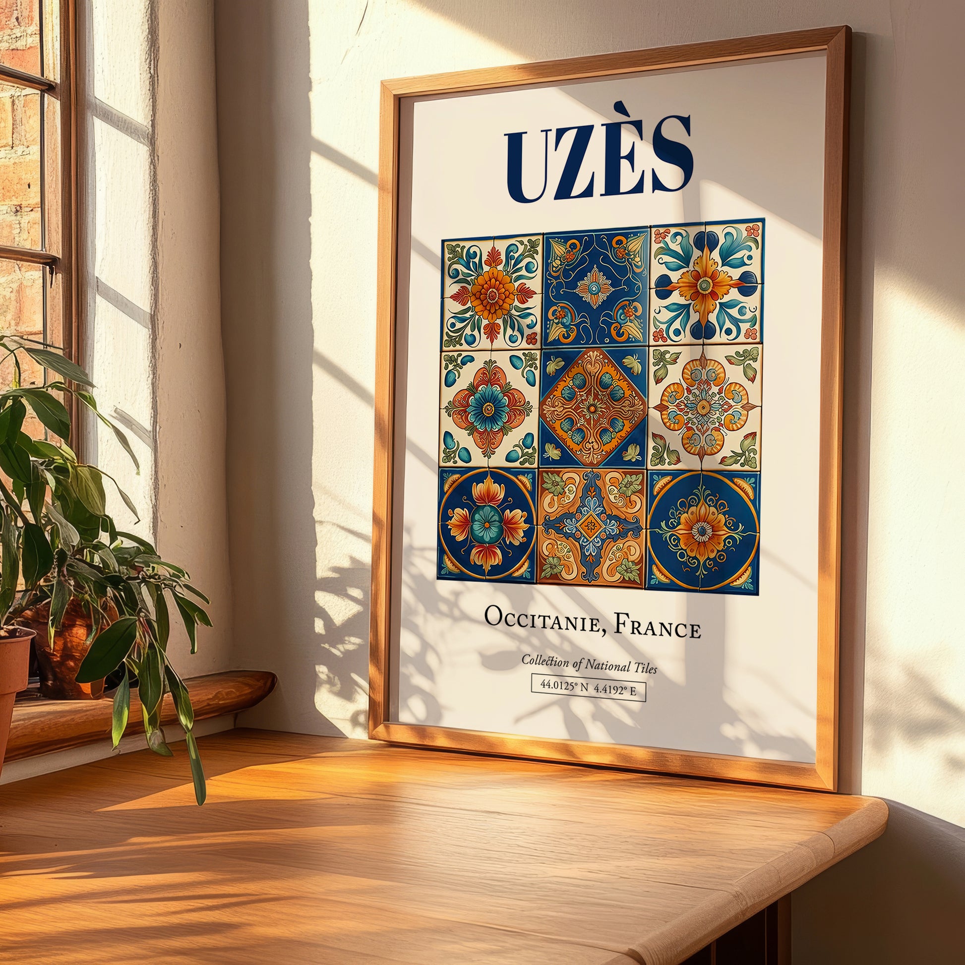 Uzès, France – Travel Print, clean layout with no caption