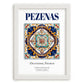 Pezenas, France – Global Wall Art, placed in minimal white frame