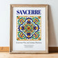Sancerre, France – Travel Print, in wooden frame leaning on the floor
