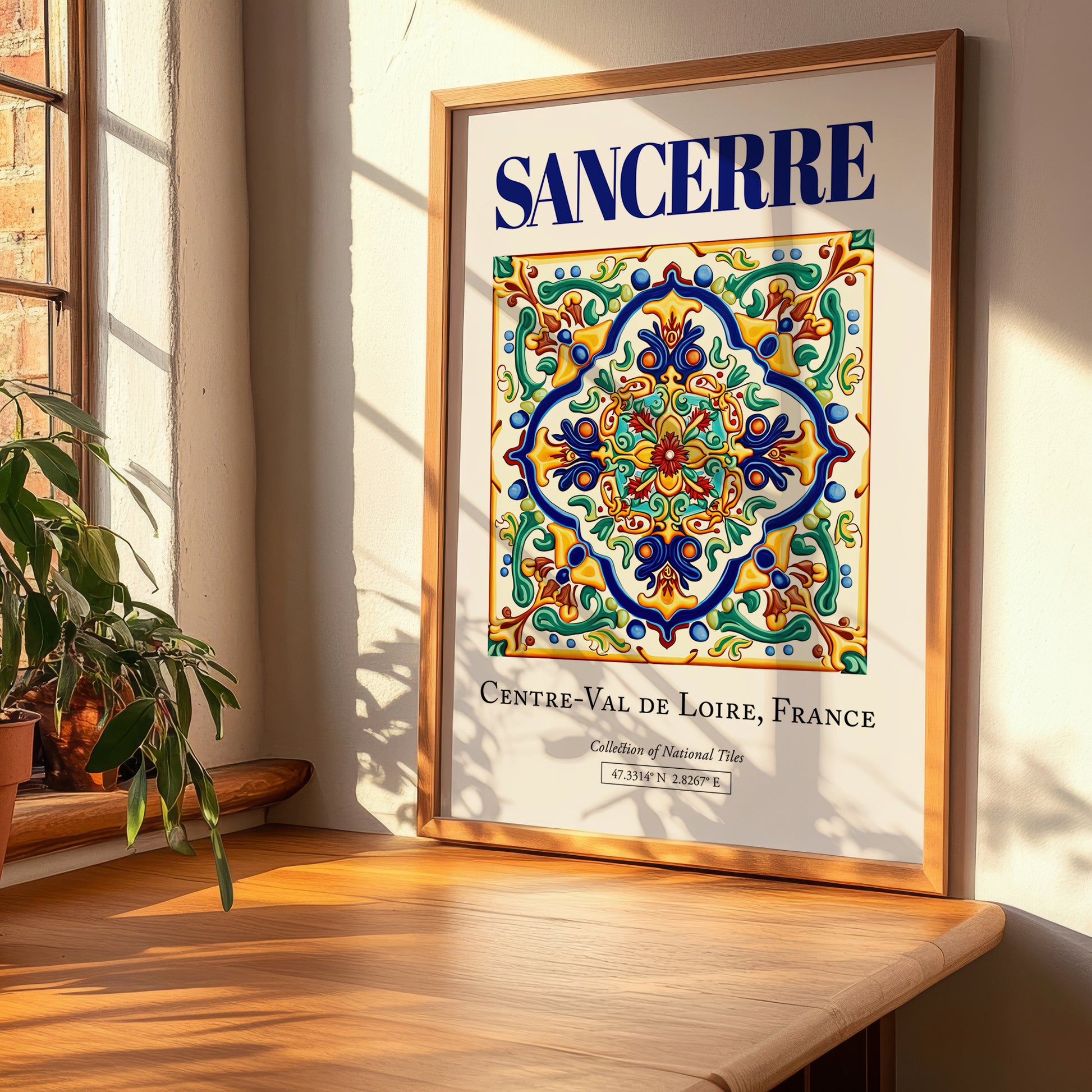Sancerre, France – Travel Print, clean layout with no caption