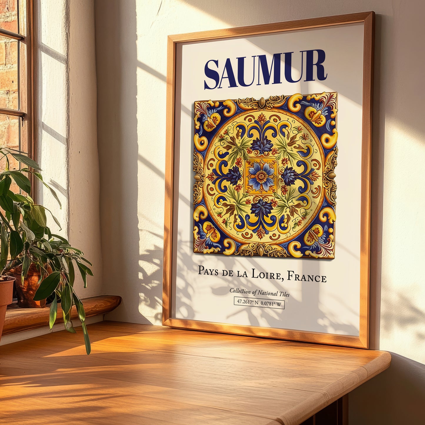Saumur, France – Travel Wall Decor, clean layout with no caption