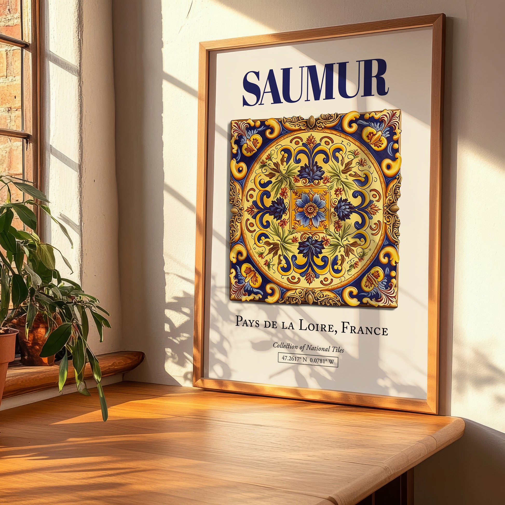 Saumur, France – Travel Wall Decor, clean layout with no caption