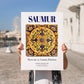 Saumur, France – Travel Wall Decor, no-text version framed in wood