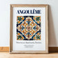 Angoulême, France – Travel Print, in wooden frame leaning on the floor