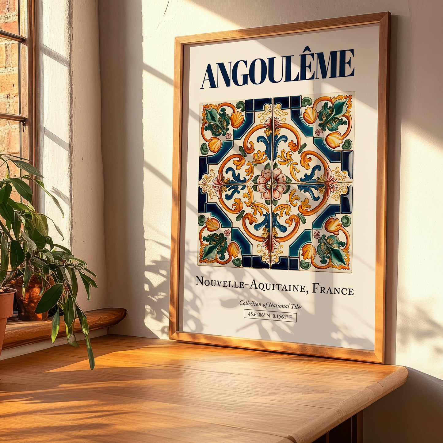Angoulême, France – Travel Print, clean layout with no caption