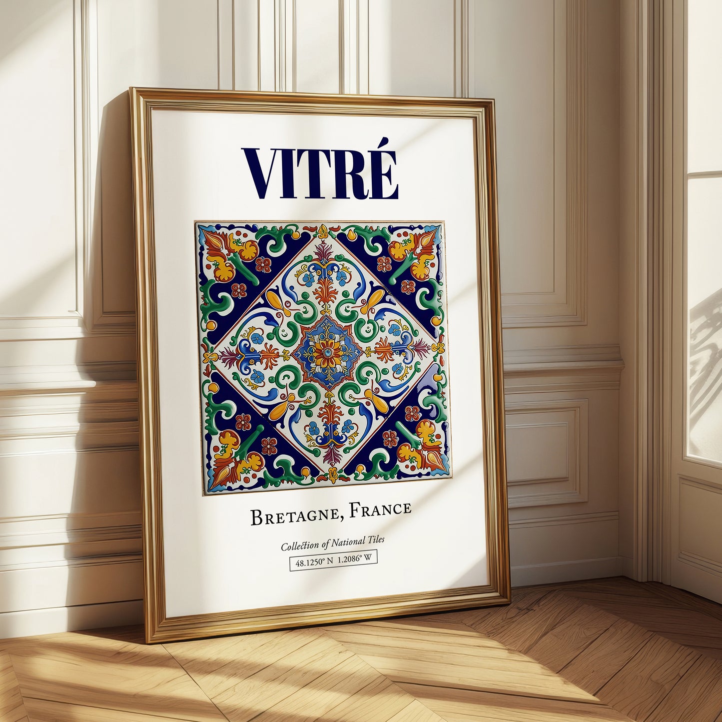 Vitré, France – Travel Wall Art, styled in a charming Paris street view