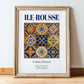 Ile-Rousse, France – Travel Wall Art, in wooden frame leaning on the floor