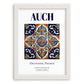 Auch, France – Travel Poster, placed in minimal white frame