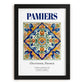 Pamiers, France – Travel Wall Decor, in sleek black frame