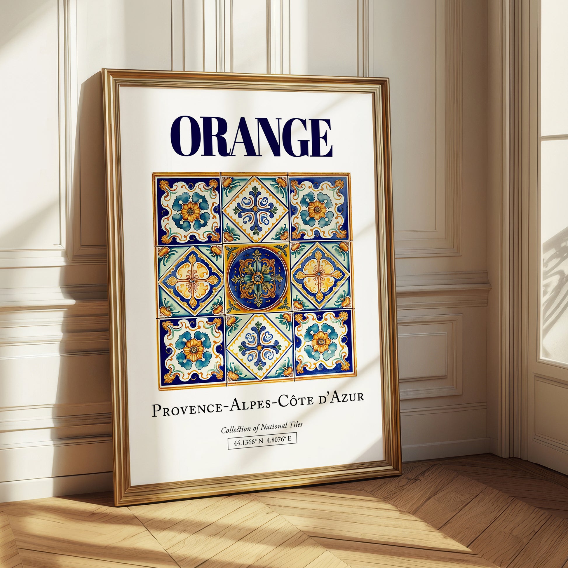 Orange, France – Travel Print, styled in a charming Paris street view