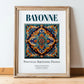 Bayonne, France – Travel Print, in wooden frame leaning on the floor