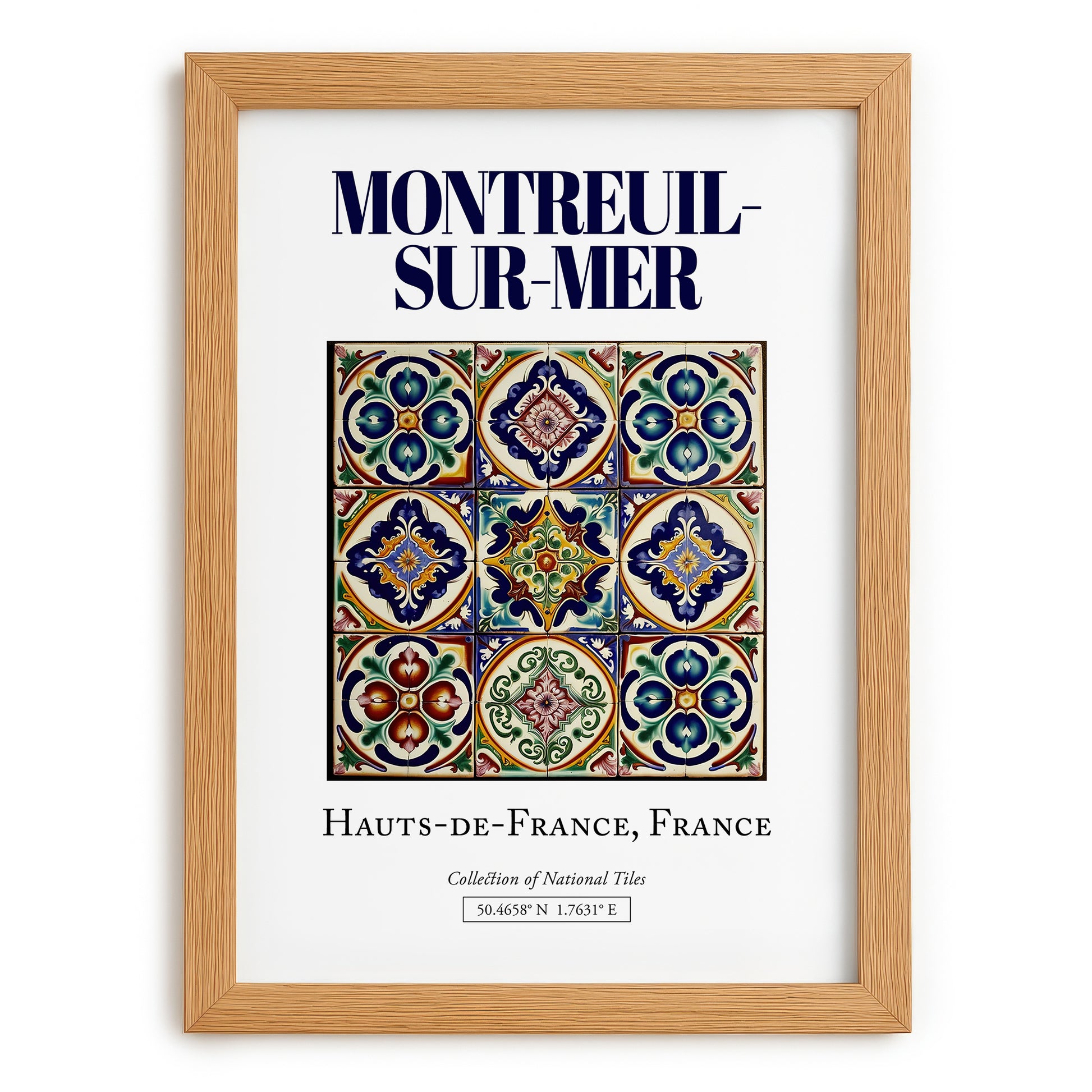 Montreuil-sur-Mer, France – Dream Destination Decor, set in oak frame