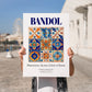 Bandol, France – World Heritage Travel Poster, no-text version framed in wood