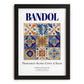 Bandol, France – World Heritage Travel Poster, in sleek black frame