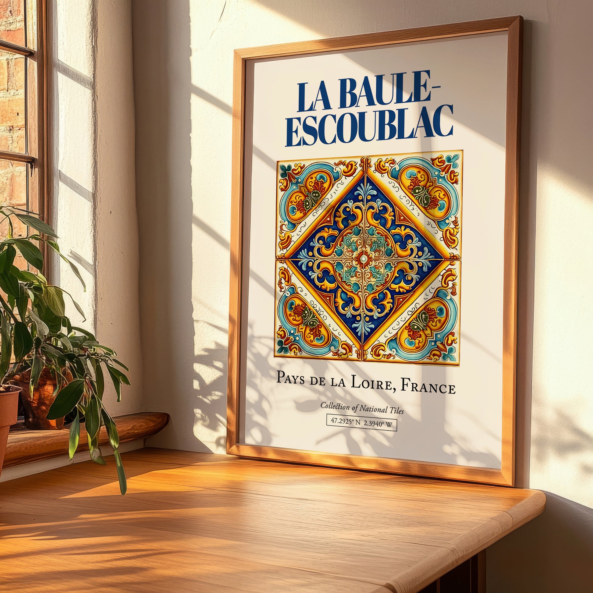 La Baule-Escoublac, France – Travel Poster, clean layout with no caption