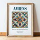 Amiens, France – Travel Print, in wooden frame leaning on the floor