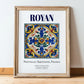 Royan, France – Travel Poster, in wooden frame leaning on the floor