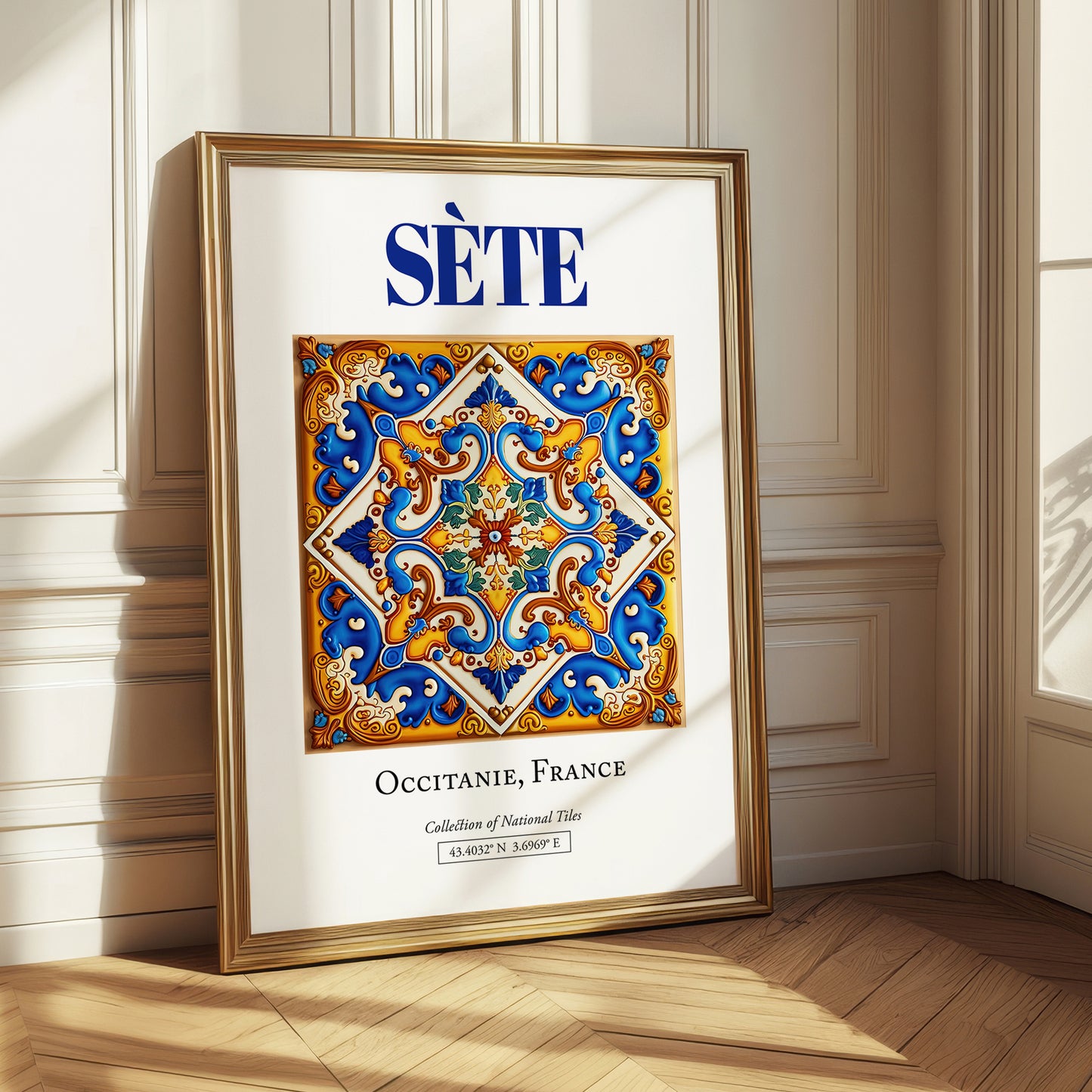 Sète, France – Travel Wall Art, styled in a charming Paris street view