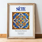 Sète, France – Travel Wall Art, in wooden frame leaning on the floor