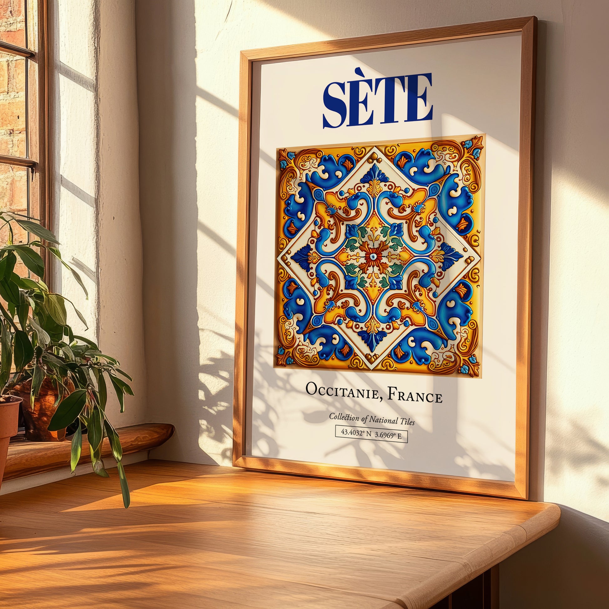 Sète, France – Travel Wall Art, clean layout with no caption