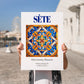 Sète, France – Travel Wall Art, no-text version framed in wood