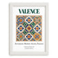 Valence, France – Global Wall Art, placed in minimal white frame