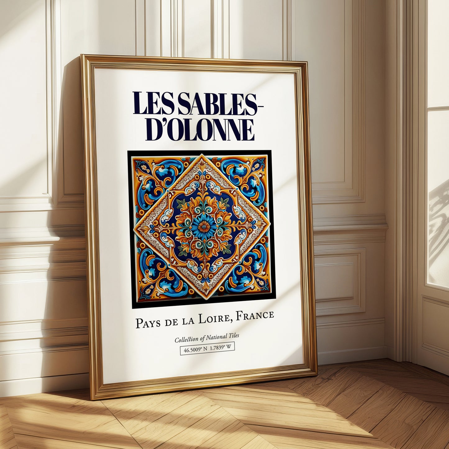 Les Sables-d'Olonne, France – Cultural Heritage Wall Art, styled in a charming Paris street view