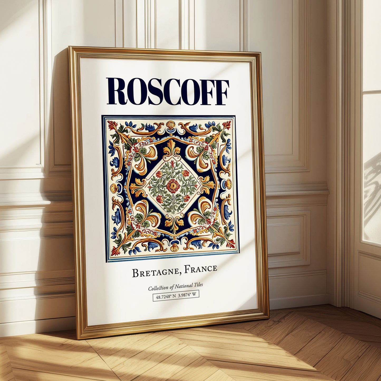 Roscoff, France – Travel Print, styled in a charming Paris street view