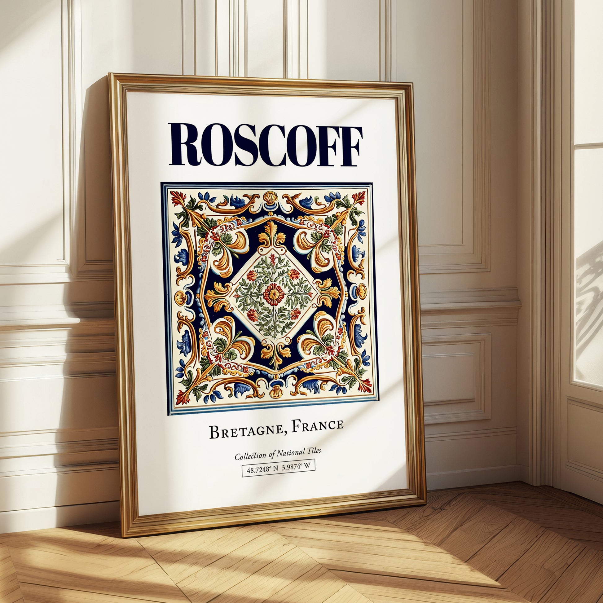 Roscoff, France – Travel Print, styled in a charming Paris street view