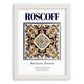 Roscoff, France – Travel Print, placed in minimal white frame