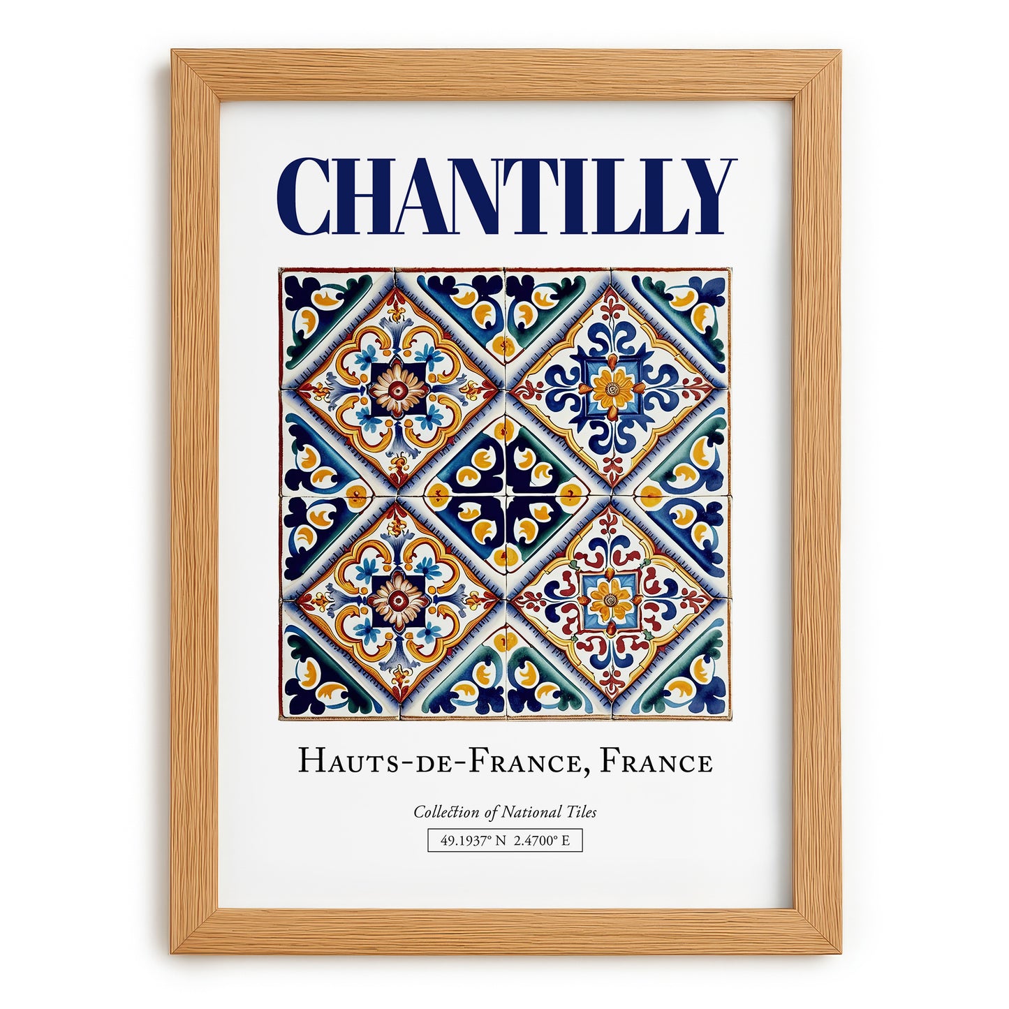 Chantilly, France – Travel Wall Art, set in oak frame