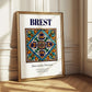 Brest, France – Travel Print, styled in a charming Paris street view
